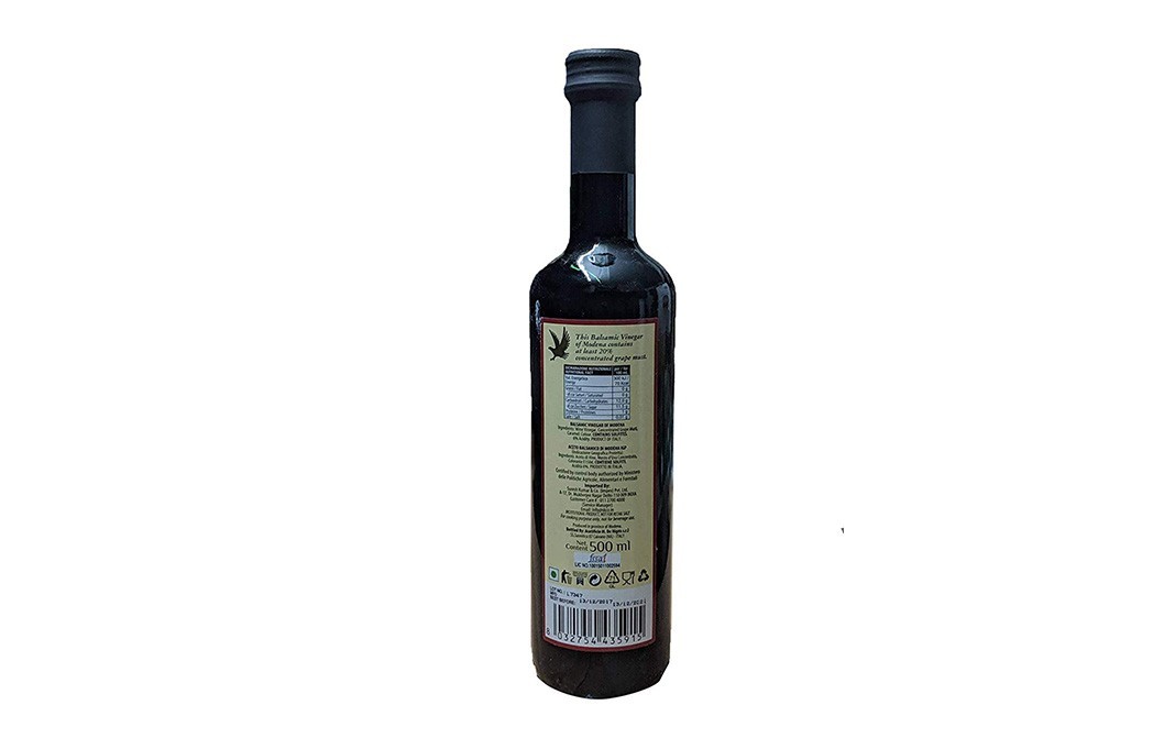 De Nigris Balsamic Vinegar of Modena   Glass Bottle  500 millilitre